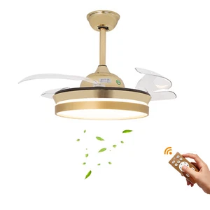 36 inch LED Ceiling Fan Light Ceiling Lamp 6-Speed Chandelier Lamp with Remote - Picture 1 of 23
