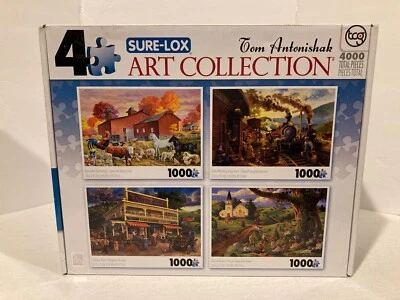 Sure-Lox Art Gallery 4 of 1000 Puzzles in one Art Collection by Tom Antonishak  - Image 1 of 3