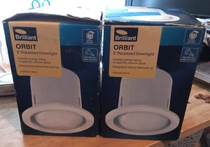 2 x Brilliant Orbit 5" Recessed Downlight 15 watt with CFL Reflector Globe - Picture 1 of 4