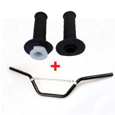 Black Handlebar 22mm Hand Grips For Honda CRF50F KLX110 Motorcycle Dirt Bike ATV - Image 1 of 4