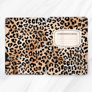 Leopard Composition Book Case For iPad 10.2 Air 3 4 5 Pro 9.7 11 12.9 Mini - Picture 1 of 6