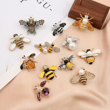 Fashion Animal Bee Full Crystal Enamel Brooch Pin Women Wedding Jewelry Gifts