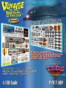 TSDS 109 x 1/128 Seaview Submarine Decal Set for Moebius - Picture 1 of 1