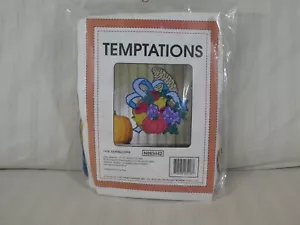 RARE Vintage Temptations Plastic Canvas Kit 7418 CORNUCOPIA Wall Decor NEW E1 - Bild 1 von 8