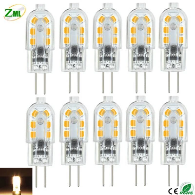 10×G4 LED 5W 12V DC Warmweiß Lampe Birne Halogenlampe Stiftsockel Leuchtmittel - Bild 1 von 4