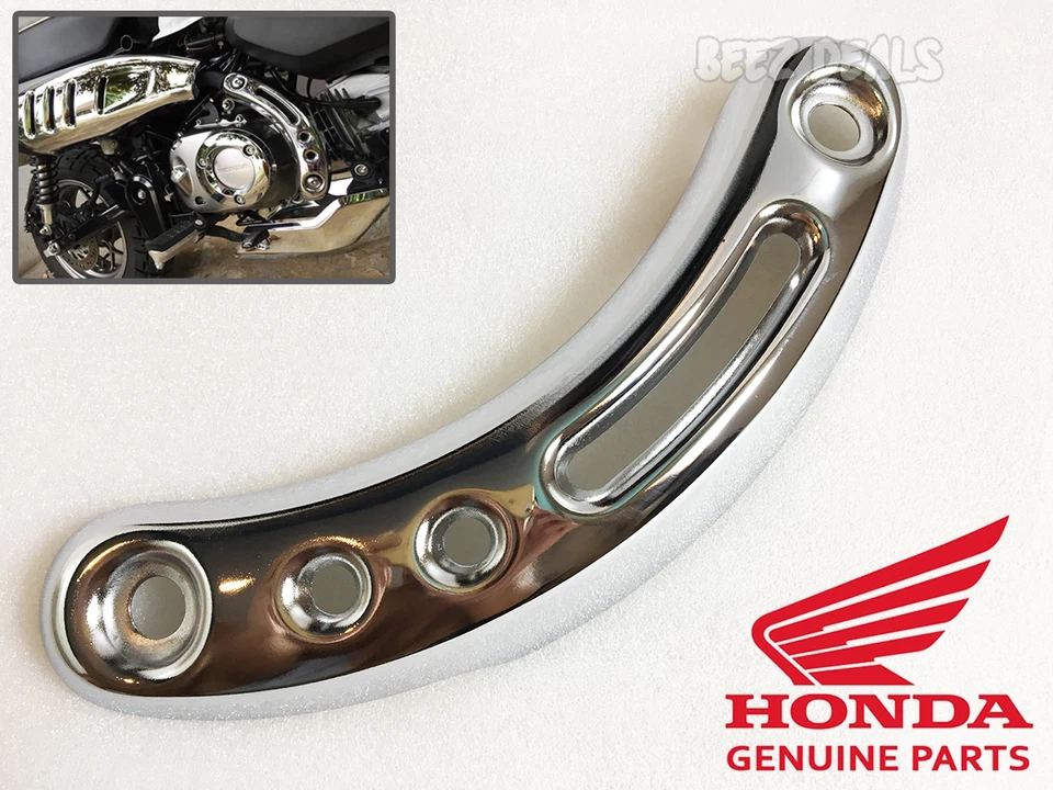 Genuine Exhaust Muffler Pipe Cover Chrome Honda Monkey 125 New JB02 JB03 JB05 - Image 1 of 4