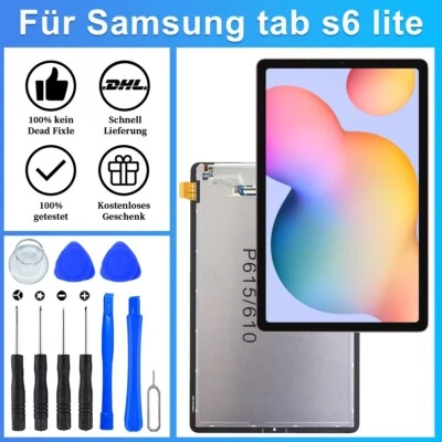 MOBILE GURU Original Samsung Galaxy Tab S6 Lite SM-P615/610/P613 Display Touch LCD+Artefakt