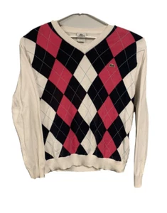 Lacoste Mens Pullover Long Sleeve V Neck Sweater Size 5 - Picture 1 of 11