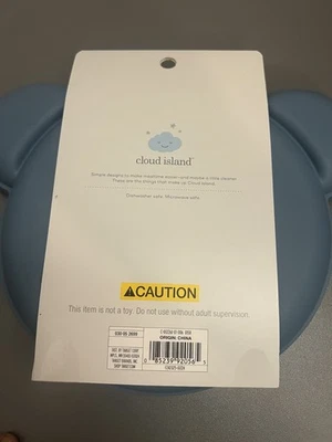 Placa de silicona Bear Face con compartimentos, apta para lavavajillas y microondas, 2 unidades Foto 1 de 2