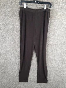 Chico's Travelers Pull On Slinky Hose Damen 1 dunkelbraun Stretch gerades Bein - Bild 1 von 8