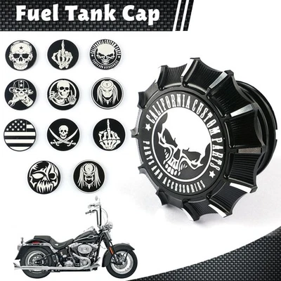 Couvercle de réservoir d'huile Noir pour Harley Sportster XL 1200 883 Touring - Photo 1/4