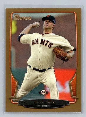 Matt Cain Gold Parallel 2013 Bowman Giants Foto 1 de 2