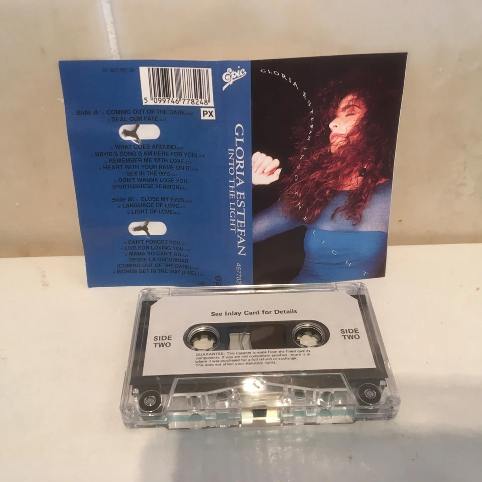 GLORIA ESTEFAN - INTO THE LIGHT - TAPE CASSETTE ALBUM - Image 1 of 1
