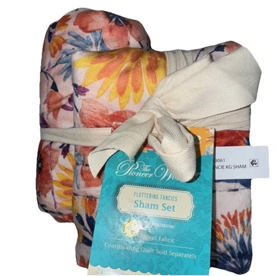 Fundas de edredón de polietileno/terciopelo The Pioneer Woman Fluttering Fancies 2 piezas, King (nuevo con etiquetas) Foto 1 de 4