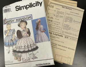 SIMPLICITY DAISY KINGDOM PATTERN 7699 Dress & Pinafore Cut Size 6 - Picture 1 of 2