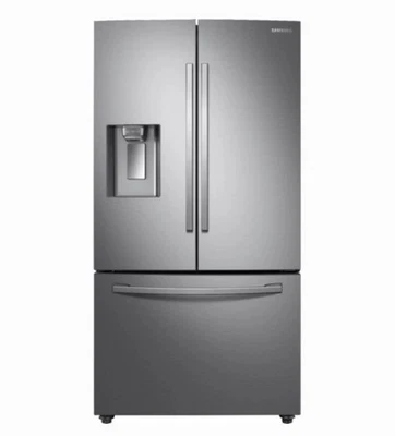 NEW Samsung 36" 3-Door 28 cu. ft. French Door Smart Refrigerator - RF28R6201SR - Image 1 of 3
