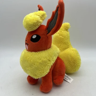 TOMY Pokemon XY Evolutions Flareon 8-Inch Plush Authentic 2018 Anime & Manga - Image 1 of 4