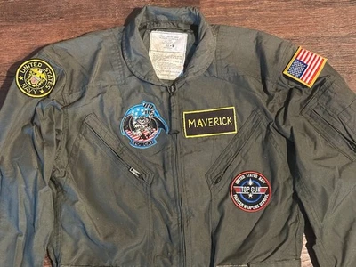 TOP GUN Maverick Piloto Traje de Vuelo Disfraz Adulto M/L 42L-1 Ganso AUTÉNTICO AÑOS 80 Foto 1 de 2
