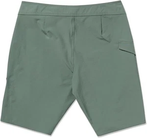 Volcom Men's Standard Mod Tech 20" Boardshort Swim Trunk, Light Olive - Picture 1 of 10