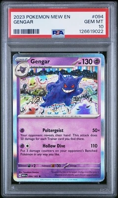 Pokémon Mew En-151 #094 Gengar 2023 PSA 10 Foto 1 de 2