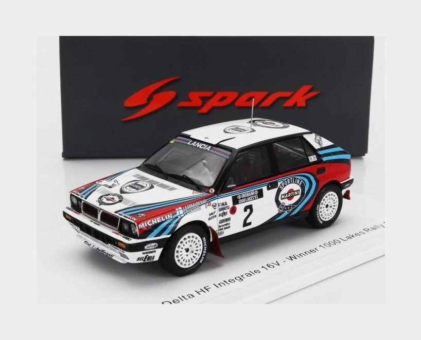 1:43 SPARK Lancia Delta Hf 16V #2 Winner Rally 1000 Lakes 1991 Kankkunen S9010 - Immagine 1 di 2