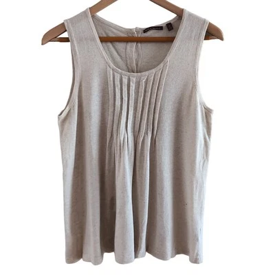 525 Америка овсянка цвет льняной смеси без рукавов Майка размер M - Изображение 1 из 4
