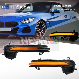 Sequential LED Side Mirror Turn Signal Indicator For 2019-23 BMW Z4 G29/ X2 F39 - Picture 1 of 13