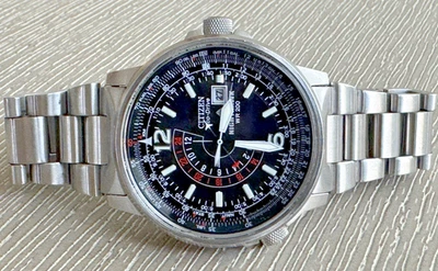 Reloj Citizen Promaster Air Nighthawk Pilot Eco Drive SS BJ7000-52E Foto 1 de 4