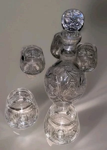 5 Stück sehr edel Kristallglas Bleikristall Cognacschwenker mit Karaffe wie neu - Bild 1 von 14