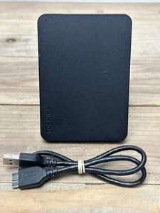 Toshiba Canvio Basics Portable Drive DTB410 1TB External HDD Tested Black - Picture 1 of 2