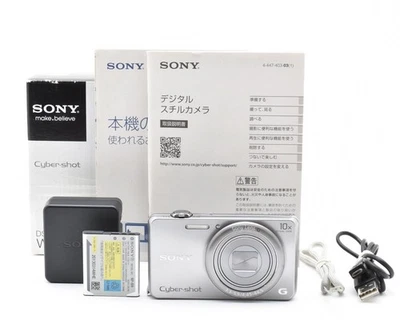 [Exc+5 w/Box] Sony Cyber-shot DSC-WX200 Silver 18.2MP Digital Camera Japan #O14 - Image 1 of 4