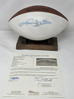 JOHNNY UNITAS signed full size Wilson football JSA COA Full LOA COLTS - Image 1 of 4