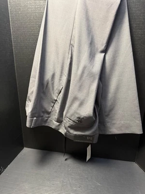 Banana Republic 裤子女式 12 码 Logan 灰色直筒裤职业 33L 全新 — 第 1/4 张图片