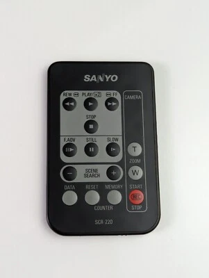 Sanyo SCR-220 Remote IR for Sanyo VM-EX220P/VM-EX280P Video 8 Camcorder - Japan - Imagem 1 de 4