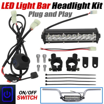 Kit de luces de faros LED 60W Plug And Play para Kawasaki KLX110 KLX110L 2010-2021 Foto 1 de 4