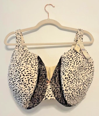 NUEVO CON ETIQUETAS SUJETADOR CACIQUE SATINADO ENCAJE RIBETE COBERTURA COMPLETA CON AROS LIGERAMENTE FORRADO 44H Foto 1 de 3