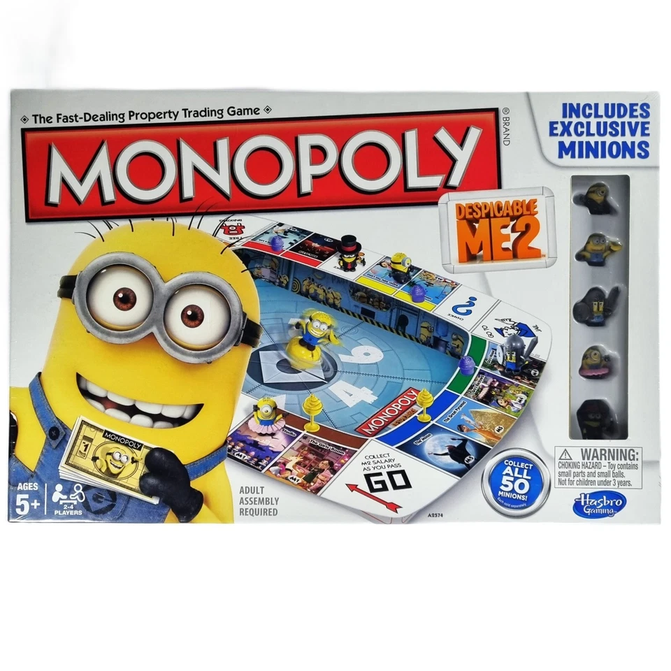 Monopoly Despicable Me 2 Exclusive Minion Tokens Board Game New & Sealed Rare - Image 1 of 4