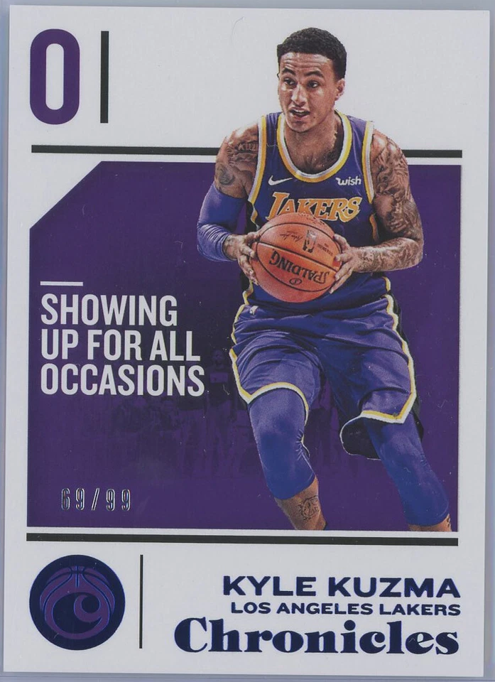 2018-19 Panini Chronicles Blue #63 Kyle Kuzma Lakers 69/99 - Image 1 of 1