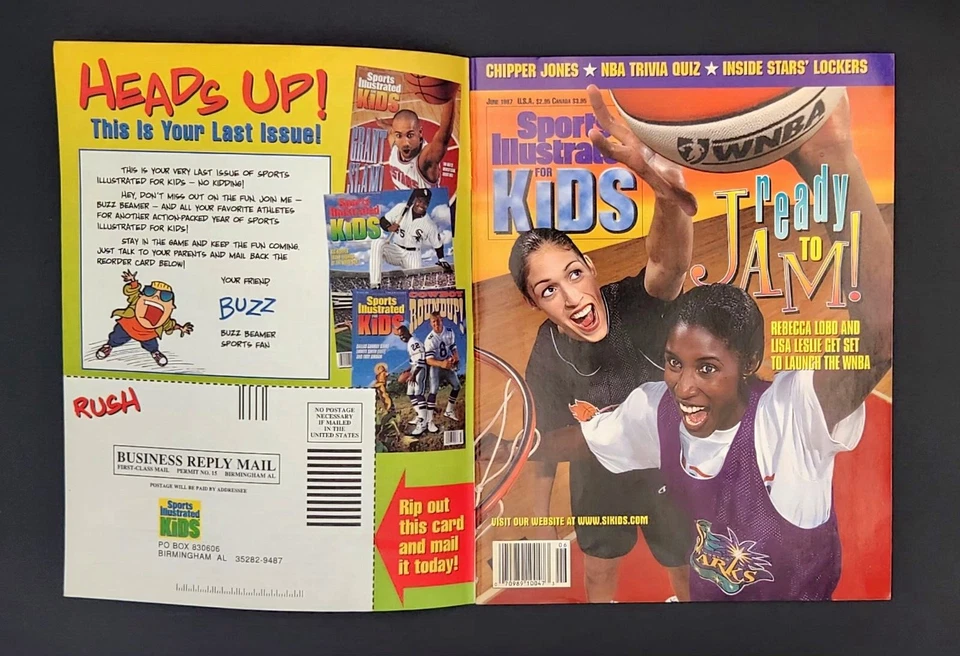 Sports Illustrated для детей (июнь 1997) с карточками  - Изображение 1 из 4