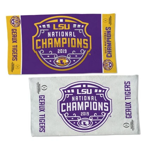 LSU Tigers 2019 National Champions Official On Field Towel 22x42 Inches Cover