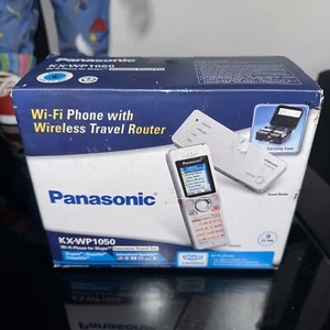 Panasonic Wi-Fi Phone With Travel Router & Case Skype International KX-WP1050 - Picture 1 of 5