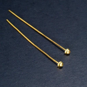 HANDMADE 22K SOLID GOLD HAT HEAD PIN from THAILAND - Picture 1 of 4