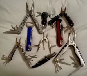 6 Piece Multi-Tool Bulk Lot, Winchester Sheffield Kobalt Schrade, functional - Picture 1 of 6