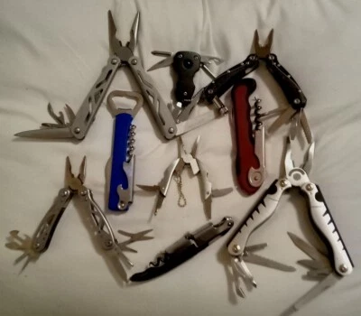 Lote a granel de 6 piezas multiherramienta, Winchester Sheffield Kobalt Schrade, funcional Foto 1 de 4