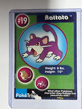 Pokemon - 1999 Burger King PokeTrivia Promo Card - RATTATA #19