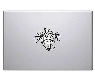 Heart Vinyl Decal Sticker Skin MacBook Pro Air 13" 15" 17" Laptop Sticker iPad - Image 1 of 2