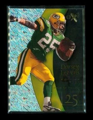 Vintage 1998 SKYBOX EX2001 Holo Window Football Card #20 DORSEY LEVENS Packers - Image 1 of 2