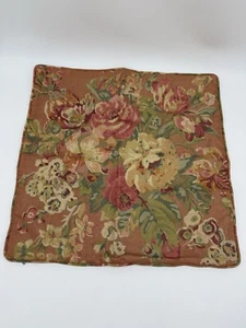 EUC Ralph Lauren? Blumen Rosen Kissenbezug nach Maß Bindung Borte 20” x 19,5” - Bild 1 von 5