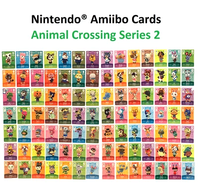 Tarjetas Amiibo Individuales Auténticas de Animal Crossing - Serie 2 (#101-200) Versión EE. UU. Foto 1 de 3
