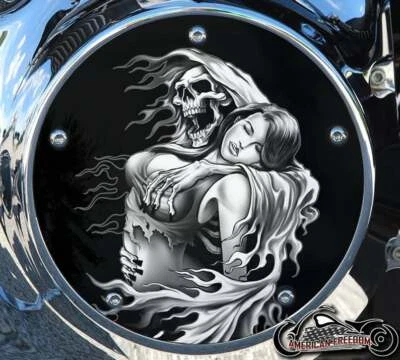 Harley Davidson 2019+ Softail Derby embrague cubierta primaria - Reaper & Girl Foto 1 de 2